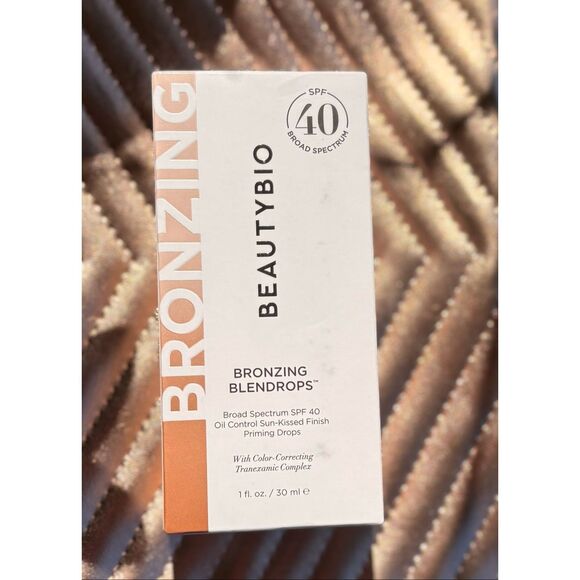 BeautyBio - NWTIB -  Bronzing Blendrops Broad Spectrum SPF 40. 1 fl. oz. - Picture 7 of 13